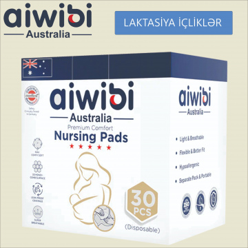 Laktasiya içlikləri AIWIBI 30 ədəd. Лактационные вкладыши AIWIBI 30 штук. 
